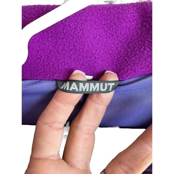 Mammut Men's Purple Long Sleeve Nordic Zenith Popper Fleece Jacket Size L - Picture 2 of 7